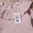 thumbnail image 4 of xiaxaixu 2Pcs Girls Autumn Set, Long Sleeve Ruffle Tops + Long Pants Outfits, 4 of 5