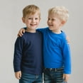 thumbnail image 2 of Aideaone Toddler Boys Long Sleeve Shirts Kids Basic Cotton T-Shirts 2PC Crewneck Tees for Boys 2-7T, 2 of 6