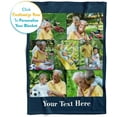 thumbnail image 3 of Ships Next Day, Custom Blanket with Picture and Text - Printed in USA, Personalized Photo Blanket with Text (Fleece 50x60), 3 of 6