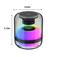 thumbnail image 3 of LSLJS Lumière Respirante LED Colorée avec Voix Intelligente Boîtier Transparent Bluetooth Audio Subwoofer Lourd Portable Extérieur Bluetooth Audio, Bluetooth Audio, 3 of 8