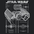 thumbnail image 2 of Womens Star Wars TIE Fighter Schematic Racerback Tank, 2 of 4