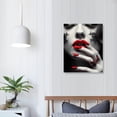thumbnail image 3 of Nawypu - Woman Wall Art for Bedroom Decor Red Love Lips and Nails Pictures Prints on Canvas Elegant Makeup and Manicure Poster for Home Spa Salon Wall Decoration Ready to Hang, 3 of 4