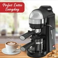 thumbnail image 3 of Brentwood 800 Watt Cappuccino Brewer and Espresso Maker w/ Frothing Wand,  Black, 3 of 7