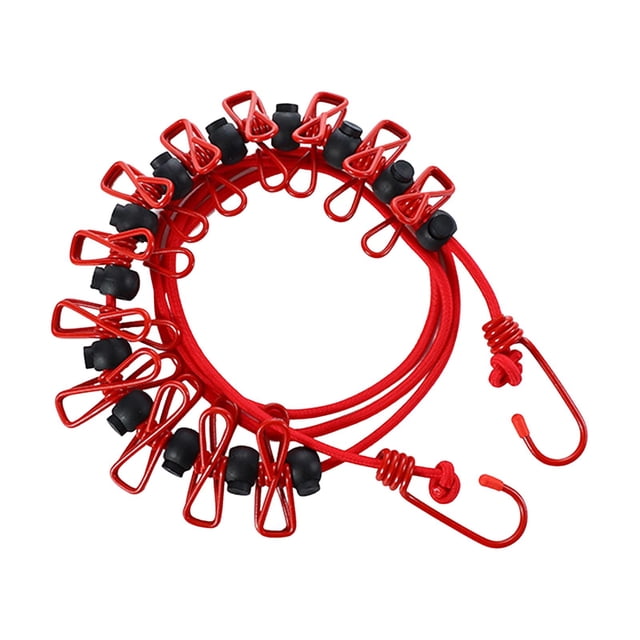 Elastic Travel Washing Line Laundry Clothes Cable Line Portable Clothes Line for Red