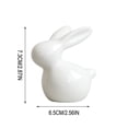 thumbnail image 1 of Decoración de Mesa de Café para la Sala de Estar Mini Linda Estatua de Cerámica Blanca Decoración Moderna Del Hogar para la Sala de Estar para la Decoración de la Primavera de Pascua, 1 of 6