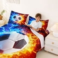 thumbnail image 3 of Erosebridal Ball Games Bed Sheets For Soccer Gamer,Football Sport Gaming Kids King Sheets For Boys 4 Pieces, 3 of 6