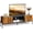 Rustic Brown, variant on GALAXHERO TV Stand Modern Entertainment Center with Open Shelf and 2 Cabinets for Bedroom and Living Room, TV Console with Storage and Metal Legs, 65 Inch, Rustic Brown