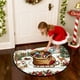 thumbnail image 1 of Felpudo navideño antideslizante para puerta de entrada | Alfombra semicircular absorbente de poliéster | Alfombra antisuciedad para cocina y baño | Felpudo acolchado antideslizante para entrada,, 1 of 6