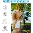 thumbnail image 5 of Outdoor Pool Shower with Chassis Board Outdoor Shower Kit for Backyard Poolside Patio and Garden, 5 of 7