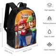 thumbnail image 2 of DTQJSG Mochilas casuales de anime con estampado de dibujos animados, mochila duradera para portátil, mochilas de viaje ligeras de gran capacidad a la moda, 2 of 4