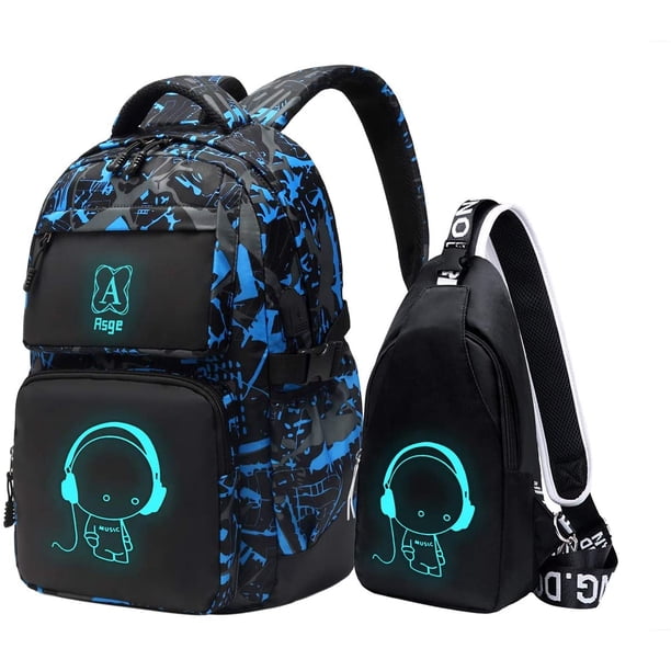 Mochilas Asge para niños, bolsas escolares y conjunto de bolso bandolera