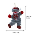 thumbnail image 2 of RKZDSR Christmas Decorations Indoor-Christmas Decorations Old Man Snowman Deer Bear Figure Pendant Decoration Window Door Hanging Layout Props, 2 of 4