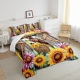 thumbnail image 3 of Homewish Funny Farm Donkey Queen Comforter Set, Cartoon Rustic Sunflower Bedding Sets, Teens Kids Boys Girls Bedding Comforter Set, Breathable Home Decor, 3-Piece, 3 of 8