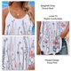 thumbnail image 3 of Correa de espagueti de las mujeres Top de impresión floral cuello redondo plisado suelta Fit verano sin mangas Top, 3 of 6