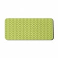 thumbnail image 1 of Ethnic Computer Mouse Pad, Repetition with Lattice Ornament Natural Organic Tone Soft Illustration, Rectangle Non-Slip Rubber Mousepad X-Large, 35" x 15" Gaming Size, Yellow Green Grey, by Ambesonne, 1 of 2