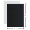 thumbnail image 2 of Hojas Traseras Adhesivas Negras de Fieltro Hojas Traseras Adhesivas de Tela Autoadhesivas Duraderas y Resistentes Al Agua, 30 Piezas, 2 of 6