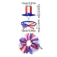 thumbnail image 3 of Olilia 3pcs Porch Goose Outfits for 23" Cement Lawn Goose Statue Clothes Hat and Tutu Skirt Easter 4th of July for Party Yard Outdoor(Star), 3 of 6