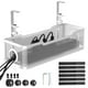 thumbnail image 1 of Bandeja de gestión de cables Cinati para debajo del escritorio, blanca, sin taladros, 1 of 6