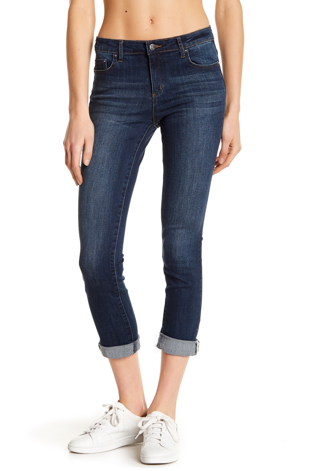 Tractr Jeans Womens Stretch Skinny FivePocket Cropped Jeans 4