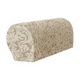 thumbnail image 2 of Jacquard Armrest Covers, 2PCS Stretch Armchair Soft Polyester Caps Non Slip Furniture Protector for Chair,Couch, 2 of 5