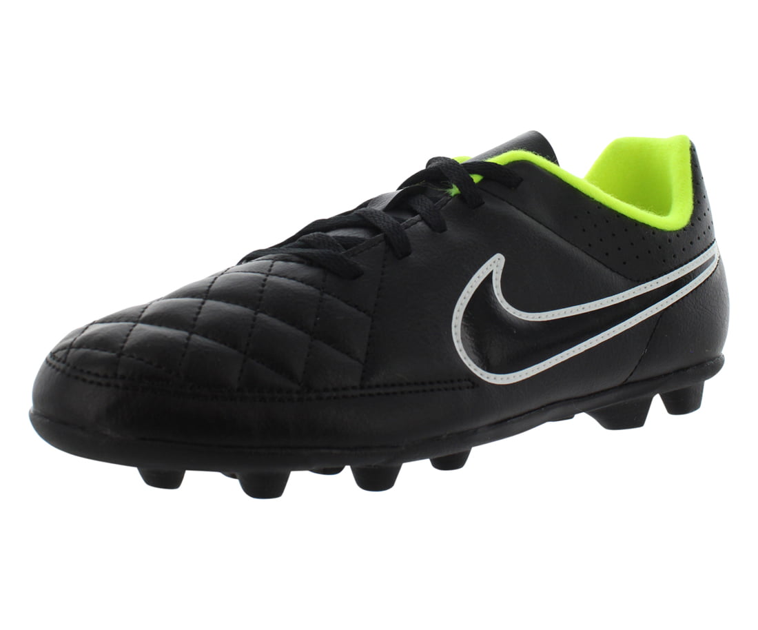 Nike Tiempo Rio Ii Boys Size 5.5, Color: Black/White/Green -