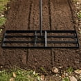 thumbnail image 4 of Costway 36” x 10” Large Lawn Leveling Rake with 67” Handle, Non-slip Grip, Flat Head Black, 4 of 9
