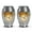Owl-2, variant on SABURIAL Owl Urn - Decorative Urn for Ashes - Combo 2 - Large with 3 Inch Pack of 2 - Human Remains Urns - Cremation for Ashes - Large Funeral Urns