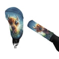 thumbnail image 4 of Renewold Cute Highland Cow Auto Handbrake Cover Gear Shift Knob Cover Set Neoprene Soft Car Interior Decor Accessories, Washable, 4 of 7