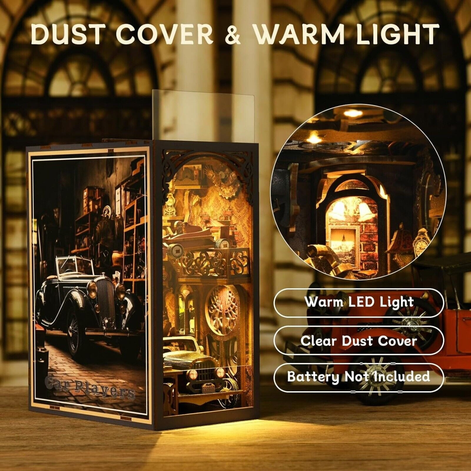 DIY Book Nook Kit for Adults Build Your Own 3D Wooden Puzzle Dollhouse Miniature House Kit