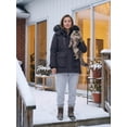 thumbnail image 3 of Wantdo Women's Recycled Puffy Coat Winter Padded Jacket Waterproof Winter Snow Puffer Coat Dark Gray XL, 3 of 11