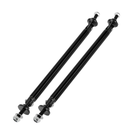 Unique Bargains 2pcs 150mm/5.91in Adjustable Front Bumper Lip Splitter Strut Support Bars Black