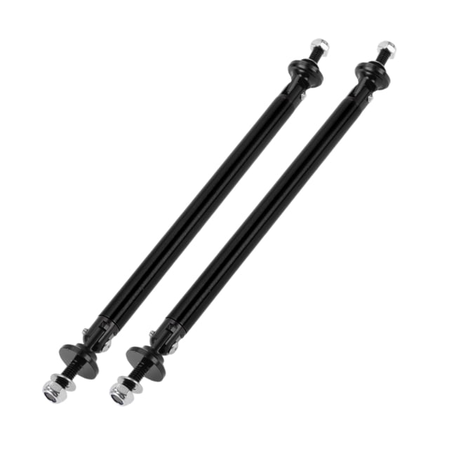 Unique Bargains 2 Pcs 150mm/5.91 Po Barres de Support Réglables pour Pare-Chocs avant, Noir