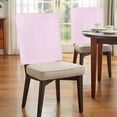 thumbnail image 4 of Pink White Stripe Chair Back Covers, Removable Chair Covers for Dining Chairs Set of 4, Washable Chairs Slipcovers Back Seat Protector for Wedding Party 19"x20", 4 of 9