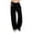 Black, variant on KPOPLK Barrel Pants Women Casual Drawstring Wide Leg Palazzo Pants Summer Elastic Waisted Linen Pants Trousers with Pockets Size XXL,Blue