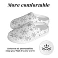 thumbnail image 6 of Goofa Snowflake Minimalist Print Womens Mens Cotton Lightweight House Slippers , Washable Home Slippers,Indoor Comfy Bedroom Cozy Slippers-35/36, 6 of 7
