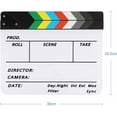 thumbnail image 4 of Claqueta de cine 30X24,5 cm Claqueta de cine profesional para filmación de películas, grabación de videos, estudio en vivo, videos de bricolaje, 4 of 5