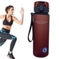 thumbnail image 1 of 1PCS Water Bottle 560ml Portable Sports Hydration Bottle Fitness Water Bottle Large Capacity Lightweight Water Bottle With Comfortable Strap For Cycling Outdoor Sports Red, 1 of 7