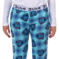 thumbnail image 4 of Disney Stitch Pajamas Women's Stitch Plaid Hacci Knit Lounge Sleep Pants, 4 of 6