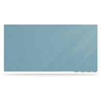 Ghent Aria Low Profile Magnetic Dry-Erase Whiteboard, Glass, 36" x 60", Denim