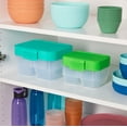 thumbnail image 3 of Sistema Nest It Meal Prep Containers, 870 mL, Green (Colour May Vary), 5 Pack, 3 of 3