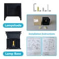 thumbnail image 6 of HKMGT 10W Modern Cube LED Outdoor Wall Sconce, Adjustable Light Angle, IP65 Waterproof, Black Aluminum Wall Wash 2 Pack, 6 of 10