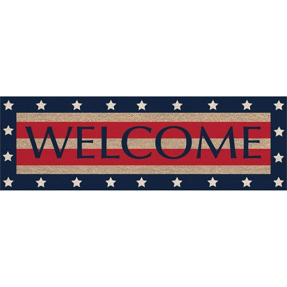 Evergreen Kensington Switch Mat - Stars and Stripes Welcome