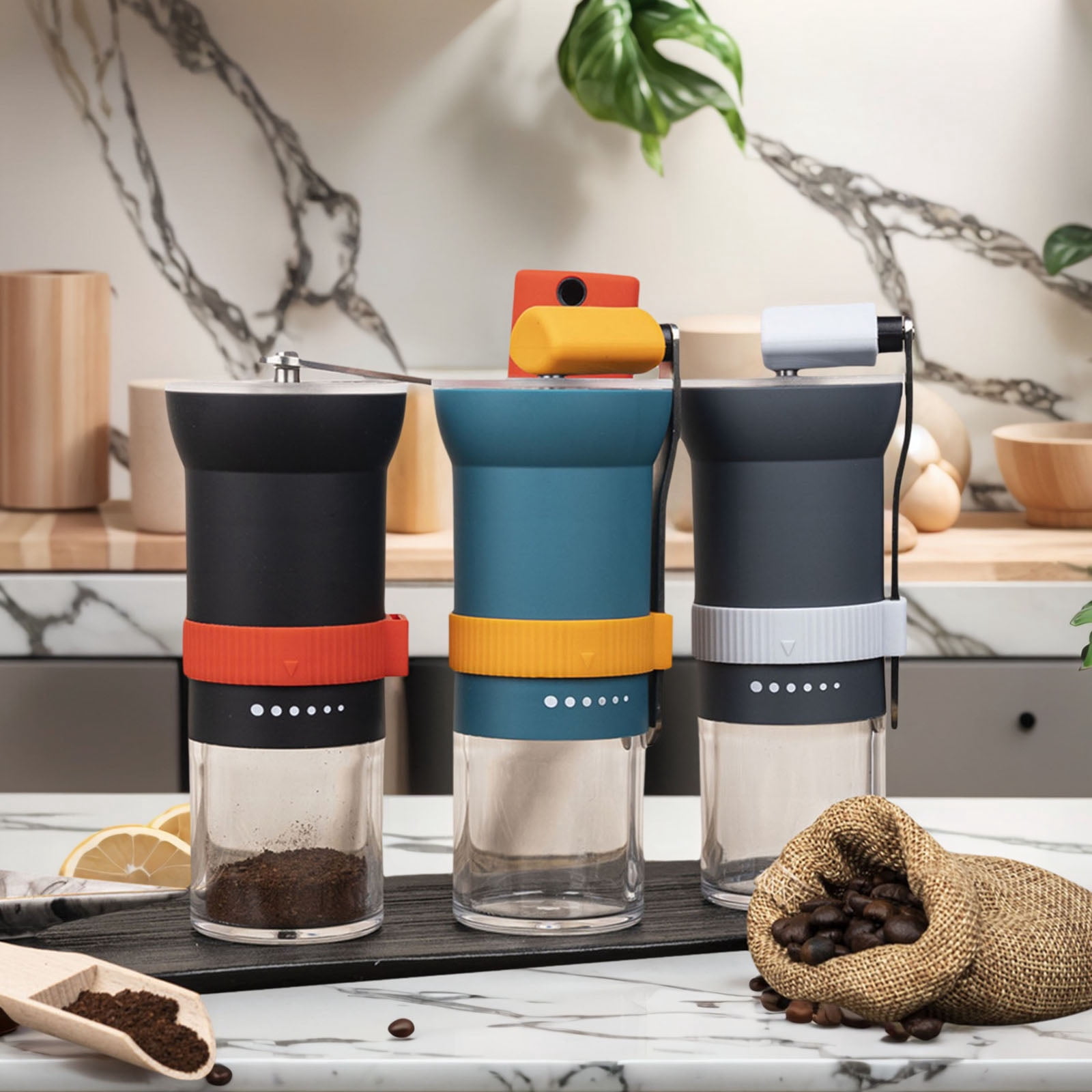Portable Hand Burr Coffee Grinder Sturdy Manual Coffee Grinder Coffee Machine For A Pleased Brewing Experience