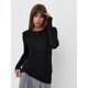 thumbnail image 4 of Wolfeel Splice Slim Fit Camiseta de manga larga para mujer Primavera Verano moda Chic medio cuello alto Camiseta básica ropa de calle, 4 of 5