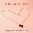 thumbnail image 6 of FindChic Heart Shaped Urn Necklaces for Ashes, Women Waterproof Stainless Steel Cremation Necklace October Birthstone Necklace Birthday Mothers Day Jewelry Gifts Her Mom Wife, Gold Plating, 6 of 8