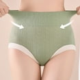 thumbnail image 4 of HUPOM Eatable Panties Panties For Women High Waist Leisure None Seamless Waistband Green L, 4 of 9