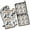 Dachshund Footprint, variant on Dachshund Dog and Flower Floral Kitchen Oven Mitt and Pot Holder Sets 2 Pcs for Baking, Cooking and Grilling, Heat Resistant Up To 392 °F