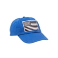 thumbnail image 1 of Youth Sized USA Adjustable Unstructured Hat - Royal, 1 of 2