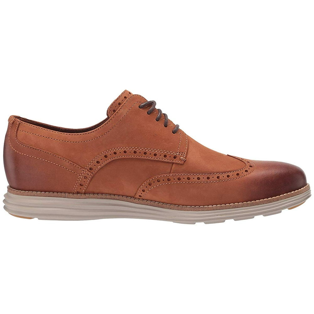 cole haan original grand cognac wingtip oxfords
