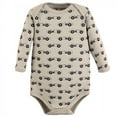 thumbnail image 5 of Luvable Friends Baby Boy Cotton Long-Sleeve Bodysuits 5pk, Speedy, 0-3 Months, 5 of 7